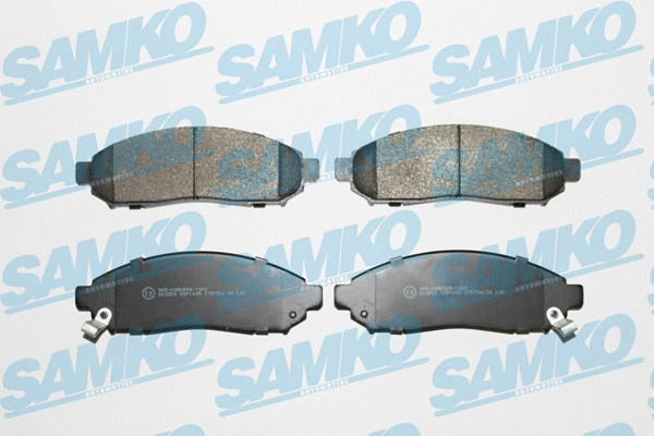 5SP1495 SAMKO Комплект тормозных колодок, дисковый тормоз (фото 1)