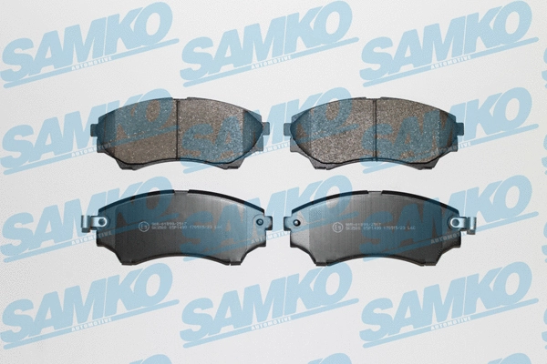 5SP1499 SAMKO Комплект тормозных колодок, дисковый тормоз (фото 1)