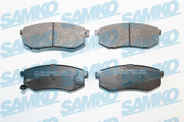 5SP1514 SAMKO Комплект тормозных колодок, дисковый тормоз (фото 1)