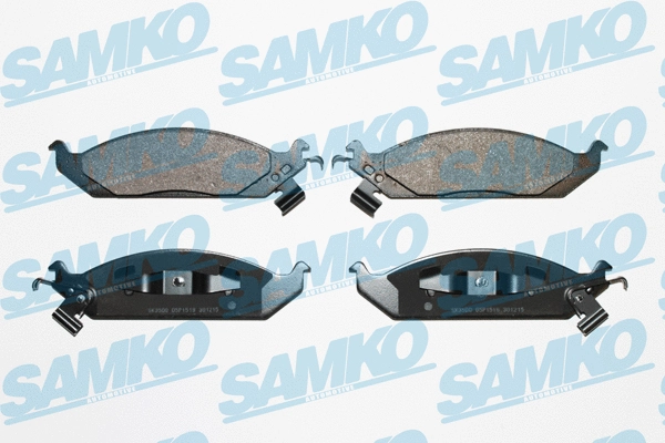 5SP1519 SAMKO Комплект тормозных колодок, дисковый тормоз (фото 1)