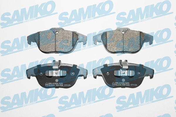 5SP1528 SAMKO Комплект тормозных колодок, дисковый тормоз (фото 1)