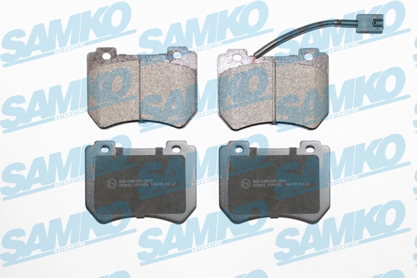 5SP1552 SAMKO Комплект тормозных колодок, дисковый тормоз (фото 1)