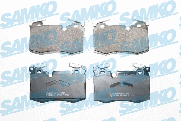 5SP1556 SAMKO Комплект тормозных колодок, дисковый тормоз (фото 1)