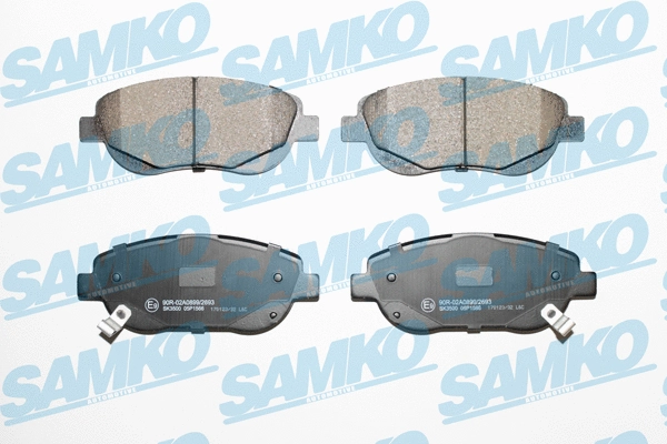 5SP1566 SAMKO Комплект тормозных колодок, дисковый тормоз (фото 1)