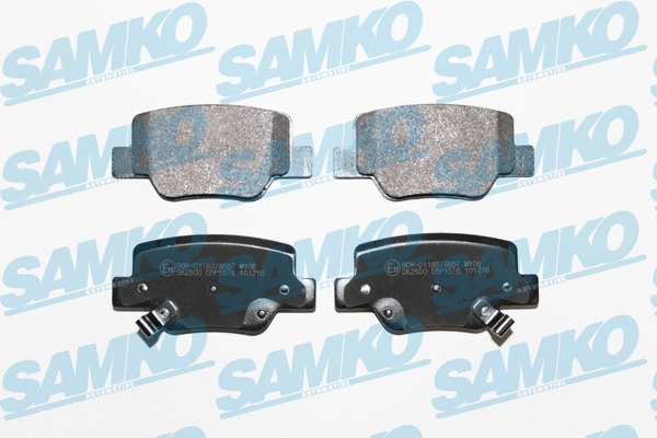 5SP1576 SAMKO Комплект тормозных колодок, дисковый тормоз (фото 1)