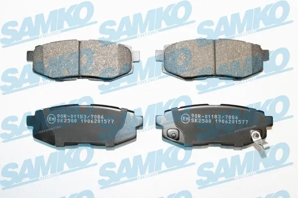 5SP1577 SAMKO Комплект тормозных колодок, дисковый тормоз (фото 1)