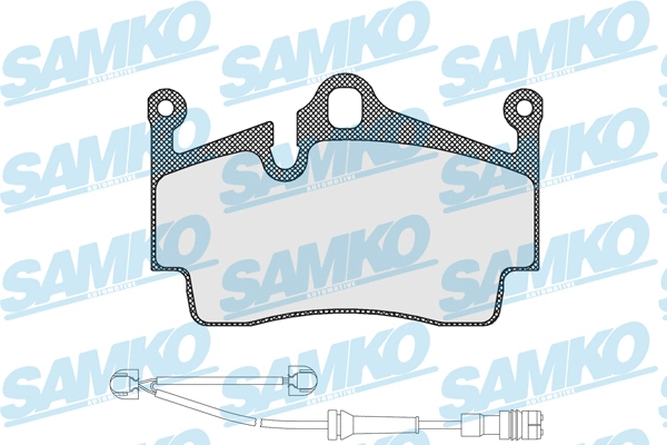 5SP1583A SAMKO Комплект тормозных колодок, дисковый тормоз (фото 1)