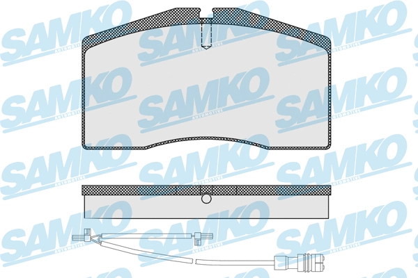 5SP1585A SAMKO Комплект тормозных колодок, дисковый тормоз (фото 1)