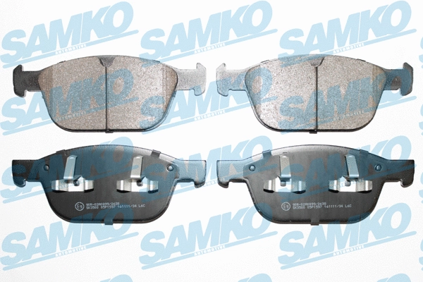5SP1597 SAMKO Комплект тормозных колодок, дисковый тормоз (фото 1)