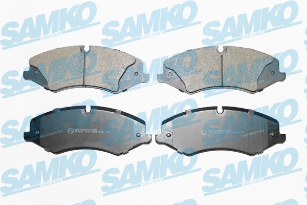 5SP1600 SAMKO Комплект тормозных колодок, дисковый тормоз (фото 1)