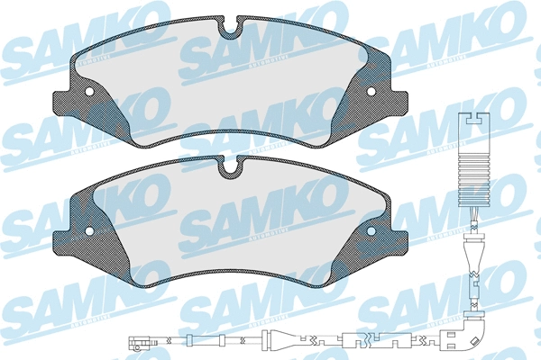 5SP1600B SAMKO Комплект тормозных колодок, дисковый тормоз (фото 1)