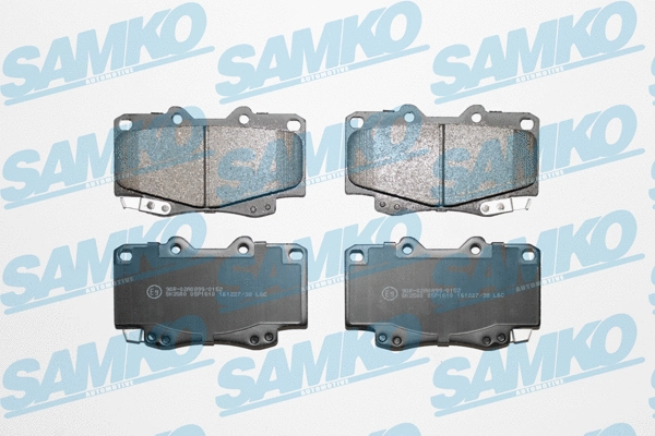 5SP1610 SAMKO Комплект тормозных колодок, дисковый тормоз (фото 1)