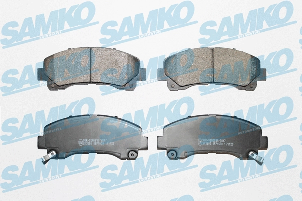 5SP1630 SAMKO Комплект тормозных колодок, дисковый тормоз (фото 1)
