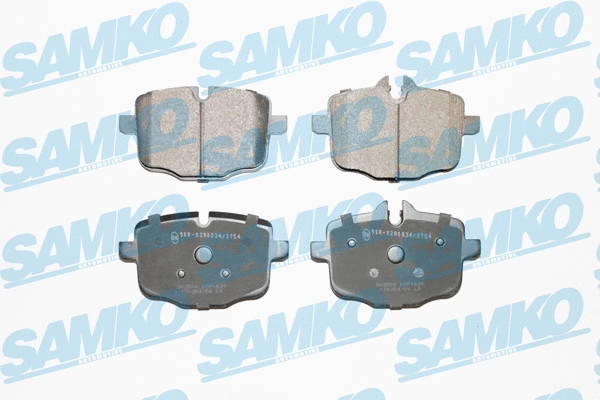 5SP1631 SAMKO Комплект тормозных колодок, дисковый тормоз (фото 1)