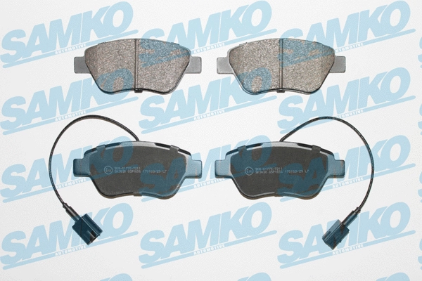 5SP1656 SAMKO Комплект тормозных колодок, дисковый тормоз (фото 1)