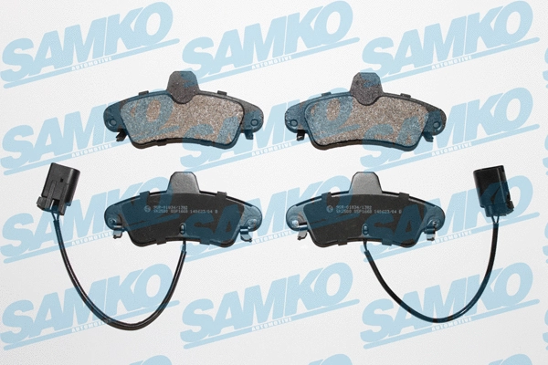 5SP1668 SAMKO Комплект тормозных колодок, дисковый тормоз (фото 1)