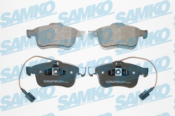 5SP1674 SAMKO Комплект тормозных колодок, дисковый тормоз (фото 1)