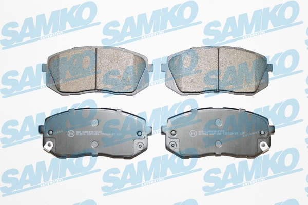 5SP1689 SAMKO Комплект тормозных колодок, дисковый тормоз (фото 1)