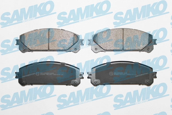 5SP1691 SAMKO Комплект тормозных колодок, дисковый тормоз (фото 1)