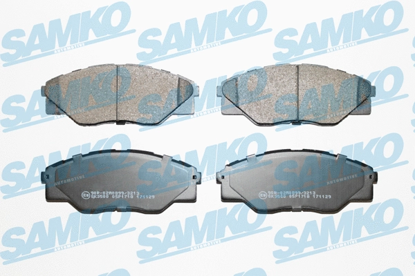 5SP1718 SAMKO Комплект тормозных колодок, дисковый тормоз (фото 1)