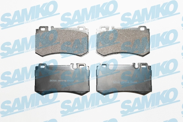 5SP1719 SAMKO Комплект тормозных колодок, дисковый тормоз (фото 1)