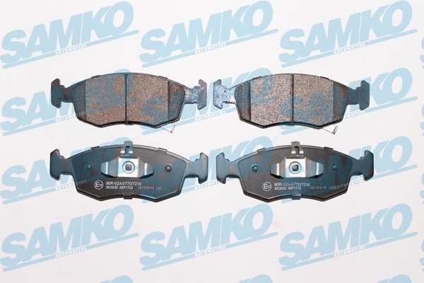 5SP1722 SAMKO Комплект тормозных колодок, дисковый тормоз (фото 1)