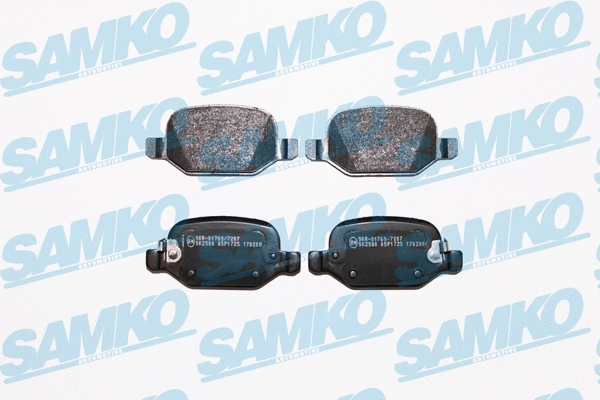 5SP1725 SAMKO Комплект тормозных колодок, дисковый тормоз (фото 1)