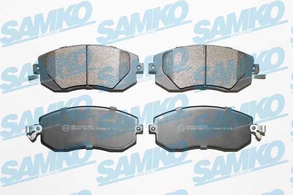 5SP1729 SAMKO Комплект тормозных колодок, дисковый тормоз (фото 1)