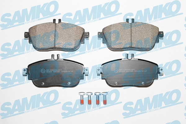 5SP1781 SAMKO Комплект тормозных колодок, дисковый тормоз (фото 1)