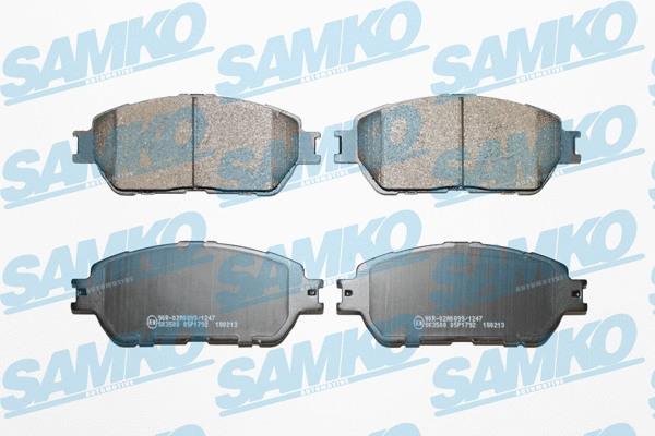 5SP1792 SAMKO Комплект тормозных колодок, дисковый тормоз (фото 1)