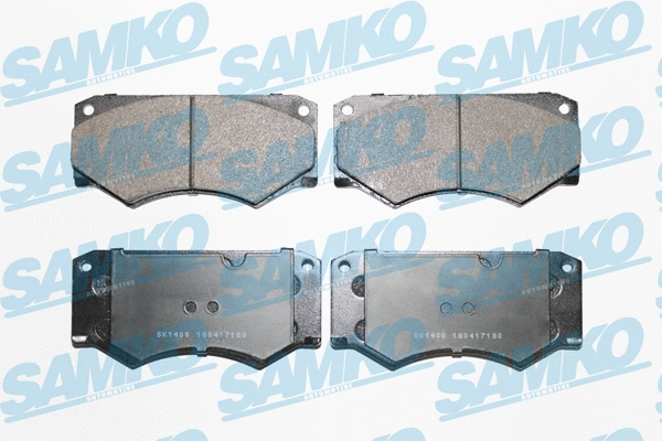 5SP180 SAMKO Комплект тормозных колодок, дисковый тормоз (фото 1)
