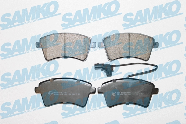 5SP1800 SAMKO Комплект тормозных колодок, дисковый тормоз (фото 1)