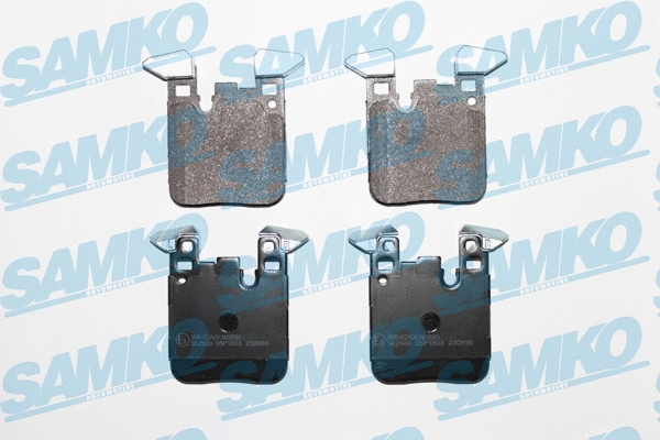 5SP1803 SAMKO Комплект тормозных колодок, дисковый тормоз (фото 1)