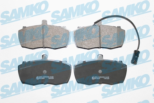 5SP1830 SAMKO Комплект тормозных колодок, дисковый тормоз (фото 1)