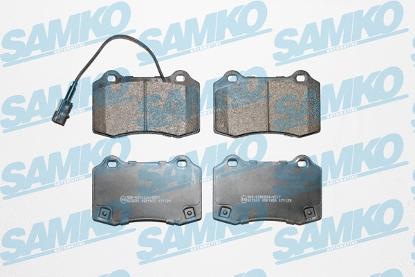 5SP1855 SAMKO Комплект тормозных колодок, дисковый тормоз (фото 1)
