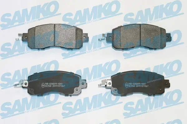 5SP1867 SAMKO Комплект тормозных колодок, дисковый тормоз (фото 1)