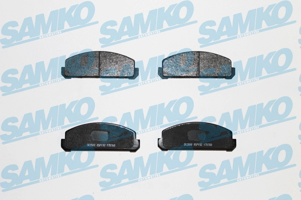 5SP192 SAMKO Комплект тормозных колодок, дисковый тормоз (фото 1)
