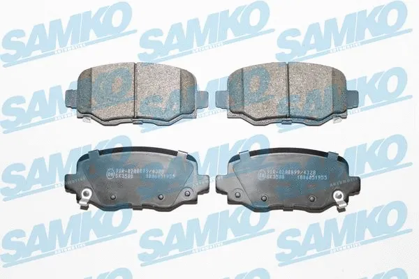 5SP1955 SAMKO Комплект тормозных колодок, дисковый тормоз (фото 1)