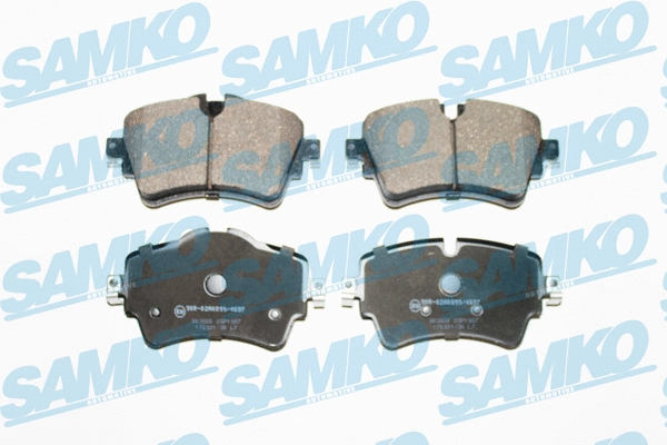 5SP1987 SAMKO Комплект тормозных колодок, дисковый тормоз (фото 1)