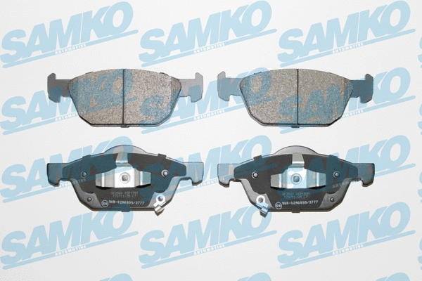 5SP1991 SAMKO Комплект тормозных колодок, дисковый тормоз (фото 1)