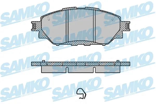 5SP1999 SAMKO Комплект тормозных колодок, дисковый тормоз (фото 1)