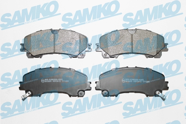 5SP2012 SAMKO Комплект тормозных колодок, дисковый тормоз (фото 1)