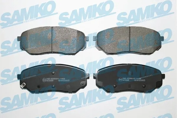 5SP2035 SAMKO Комплект тормозных колодок, дисковый тормоз (фото 1)