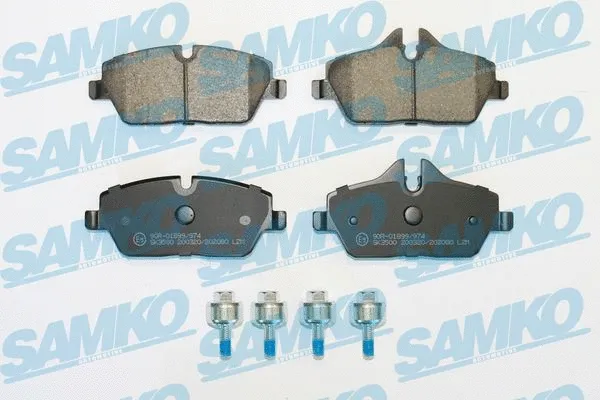 5SP2080 SAMKO Комплект тормозных колодок, дисковый тормоз (фото 1)