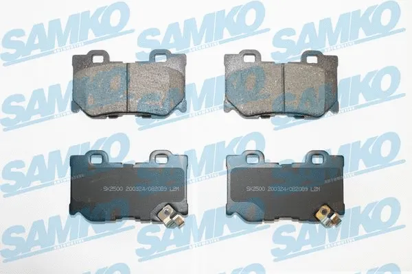 5SP2089 SAMKO Комплект тормозных колодок, дисковый тормоз (фото 1)