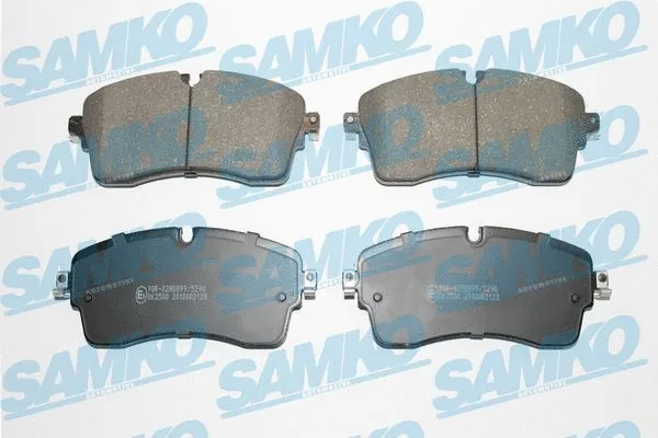 5SP2128 SAMKO Комплект тормозных колодок, дисковый тормоз (фото 1)