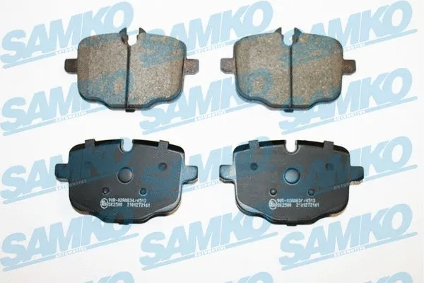 5SP2161 SAMKO Комплект тормозных колодок, дисковый тормоз (фото 1)