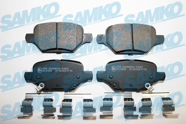 5SP2177K SAMKO Комплект тормозных колодок, дисковый тормоз (фото 1)