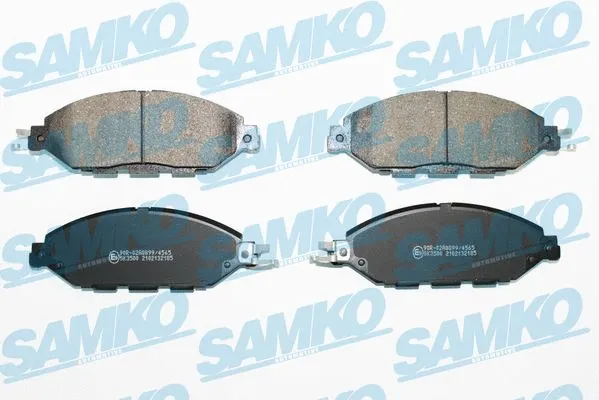 5SP2185 SAMKO Комплект тормозных колодок, дисковый тормоз (фото 1)