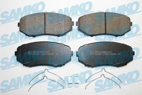 5SP2208 SAMKO Комплект тормозных колодок, дисковый тормоз (фото 1)